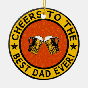 BEST DAD EVER custom ornament