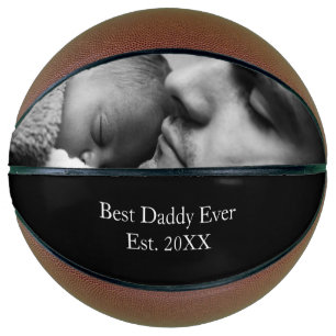 Best Dad Ever Custom Photo and Name Family Photo Basketball