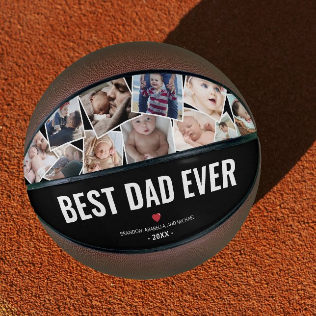Best Dad Ever Custom Photo Basketball (Creator Uploaded)