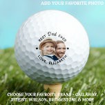 Best DAD Ever Custom Photo Budget Personalised Golf Balls<br><div class="desc">Best Dad Ever ... Two of your favourite things , golf and your kids ! Now you can take them with you as you play 18 holes . Customise these golf balls with your child's favourite photo and name . Whether it's a father birthday, fathers day or Christmas, these dad...</div>