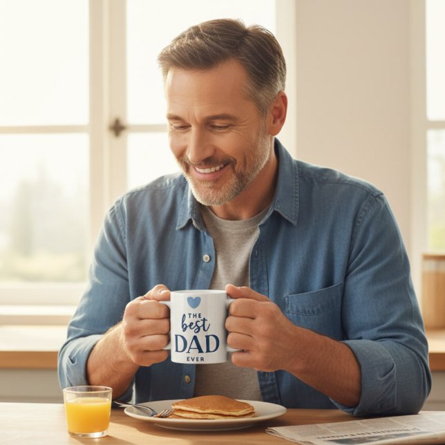 Best Dad Ever Custom Photo Coffee Mug (Creator Uploaded)