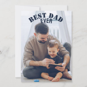 Best Dad Ever Custom Photo collage Create Your Own Holiday Card