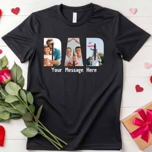 Best Dad Ever Custom Photo Dad Birthday Husband T-Shirt