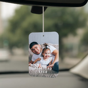 Best Dad Ever Custom Photo Father's Day Car Car Air Freshener