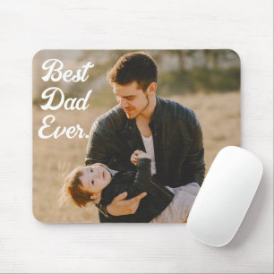 Best Dad ever Custom Photo Father's Day Gift Mouse Pad