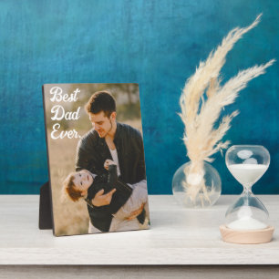 Best Dad ever Custom Photo Father's Day Gift Plaque