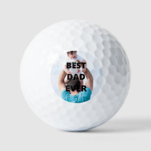 Best Dad Ever Custom Photo Golf Balls
