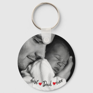 Best Dad Ever Custom Photo Key Ring