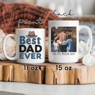 Best Dad Ever Custom Photo Mug, Father’s Day Gift Mug