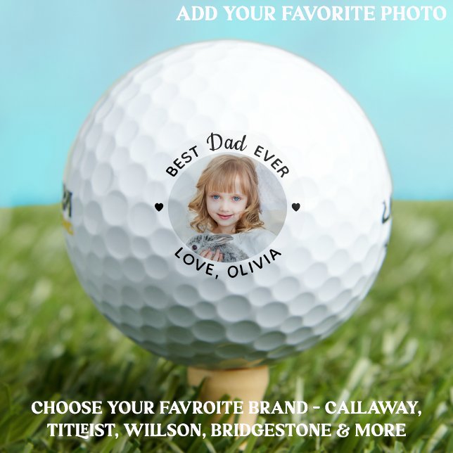 Best DAD Ever Custom Photo Personalised  Golf Balls (Creator Uploaded)