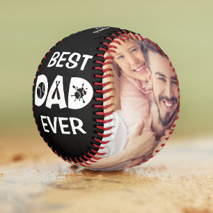 Best Dad Ever Custom Photo Personalised Name Softball