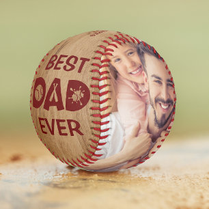 Best Dad Ever Custom Photo Personalised Name Softball