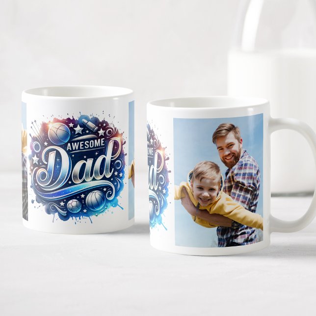Best Dad Ever Custom Photos Sports Coffee Mug (Creator Uploaded)