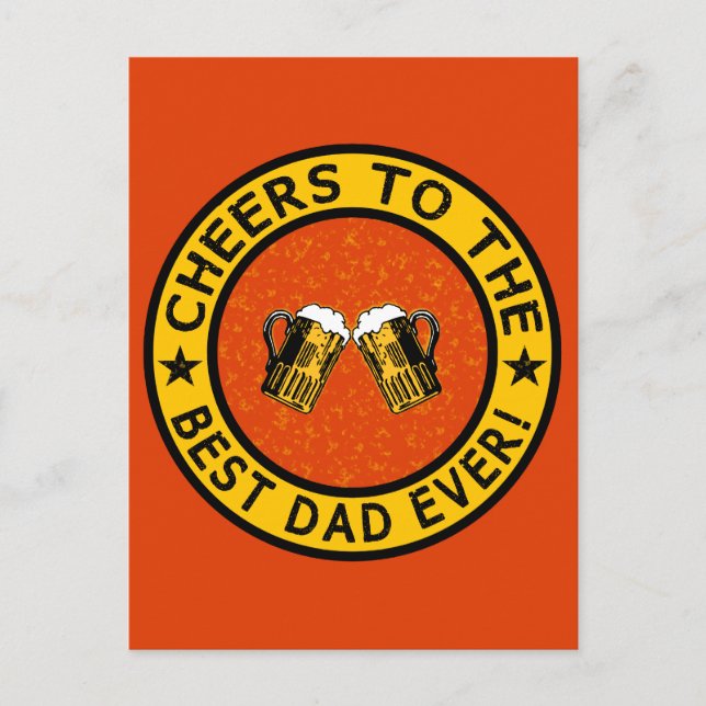 BEST DAD EVER custom postcard (Front)