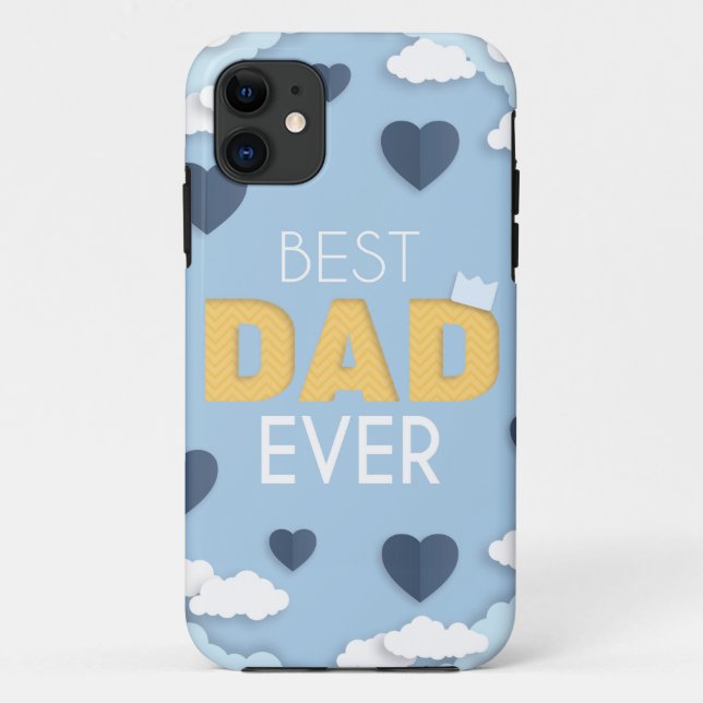 Best Dad Ever Cute Father's Day  Case-Mate iPhone Case (Back)
