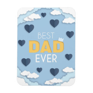 Best Dad Ever Cute Father's Day Magnet