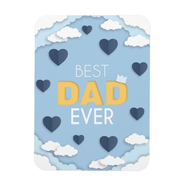 Best Dad Ever Cute Father's Day  Magnet (Vertical)
