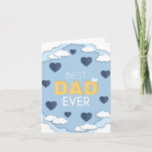 Best Dad Ever Cute Father's Day  Note Card