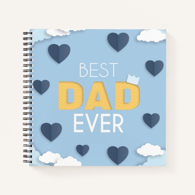 Best Dad Ever Cute Father's Day  Notebook (Front)