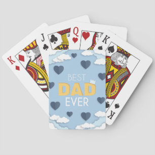 Best Dad Ever Cute Father's Day  Playing Cards