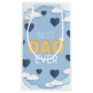 Best Dad Ever Cute Father's Day Small Gift Bag