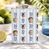 Best Dad Ever Cute Stripes Baby 3 Face Photo