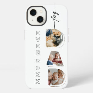 Best DAD ever Dad Letters 3 Photos Collage iPhone 13 Case