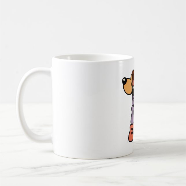Best Dad Ever Dog Graphic  Coffee Mug (Left)