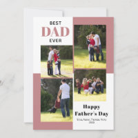 Best Dad Ever dusty rose Father's Day photo