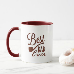 Best Dad Ever Elegant White  Mug