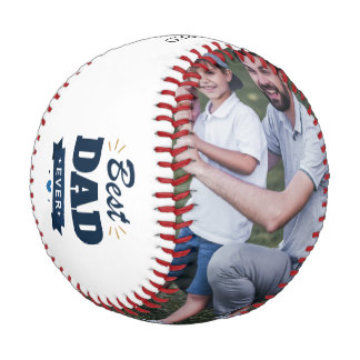 Best dad ever EST custom name &photo collage Baseball
