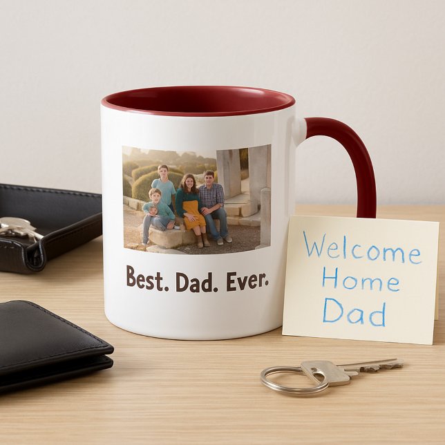 Best Dad Ever family fun photo Mug (Creator Uploaded)