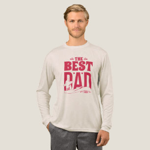 Best Dad Ever – Father & Child Surfing Silhouette Tri-Blend Shirt