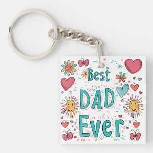Best Dad Ever   Father Of The Year Key Ring