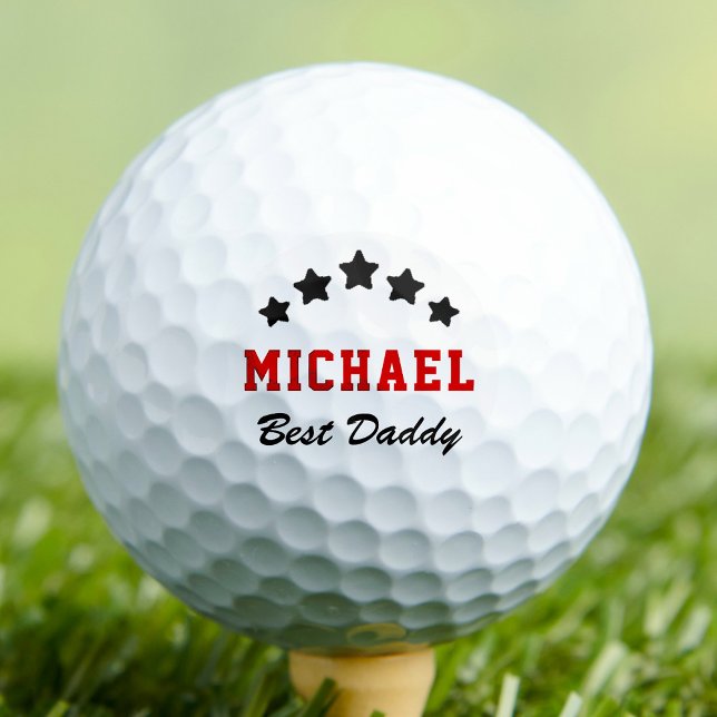 Best Dad Ever Father`s Day Custom Name Golf Balls (Creator Uploaded)