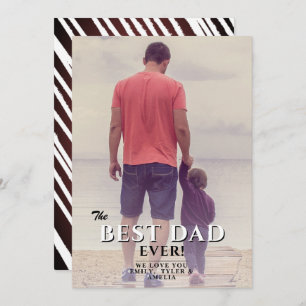 Best Dad Ever Father`s Day Family Photo Holiday Card