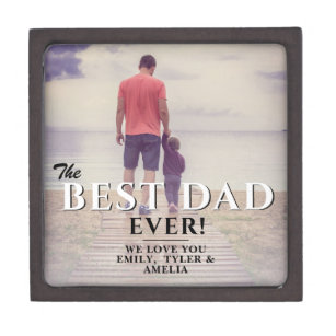 Best Dad Ever Father`s Day Father Full Photo Gift Box