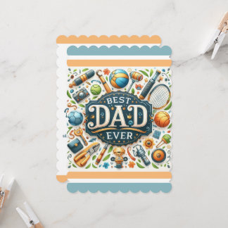Best Dad Ever Father’s Day Flat Card