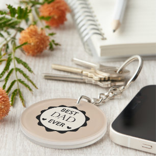 Best Dad Ever  Father’s Day Gift Idea 2025 Key Ring