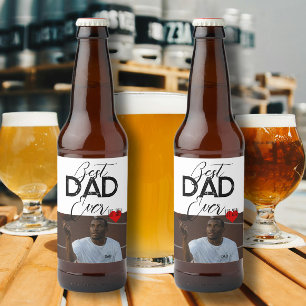 Best Dad Ever Father’s Day trendy gift Personal Beer Bottle Label