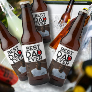 Best Dad Ever Father’s Day trendy gift Personal Beer Bottle Label