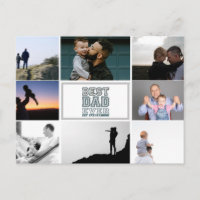 Best Dad Ever Fatherhood Photo Collage Design