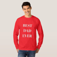 Best Dad Ever Father's Day Birthday Gift Red 2024
