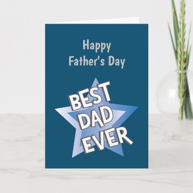 Best Dad Ever Father's Day Card (Front)