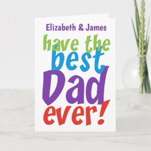 Best Dad Ever Father's Day Custom Card