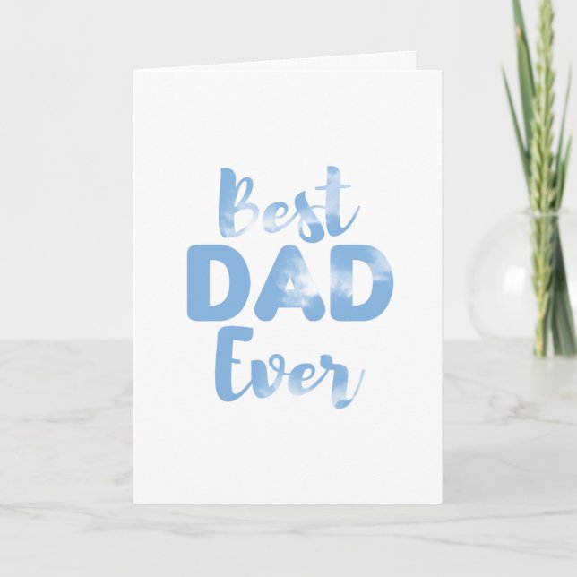 Best dad ever Fathers day gift card for dad  (Front)