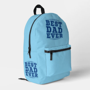 Best dad ever fathers day gift daddy present printed backpack