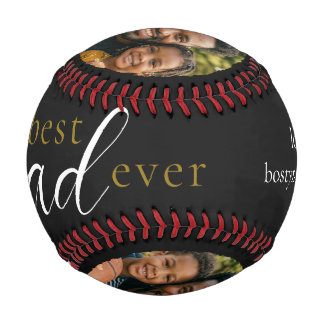 Best Dad Ever Fathers Day Gift Photo Baseball