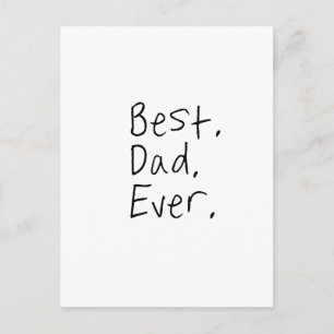 Best dad ever. Father's day gift Postcard