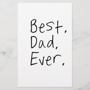 Best dad ever. Father's day gift Stationery